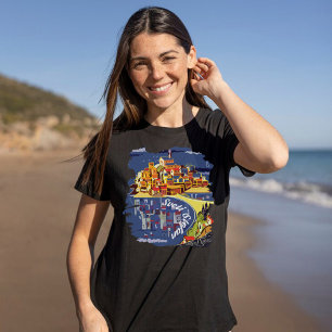Sveti Stefan Montenegro Island Blue Travel T-Shirt