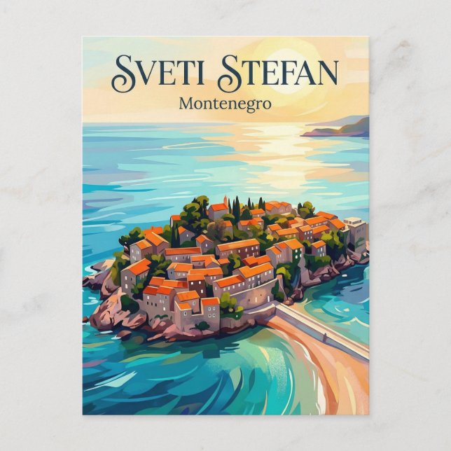 Sveti Stefan Montenegro Postcard (Front)