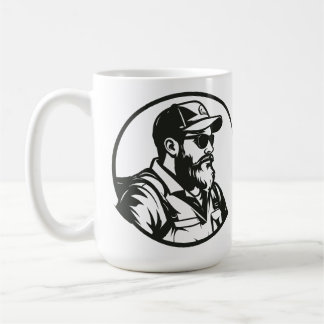 SVG Custom Fly Fisherman And Rod Coffee Mug