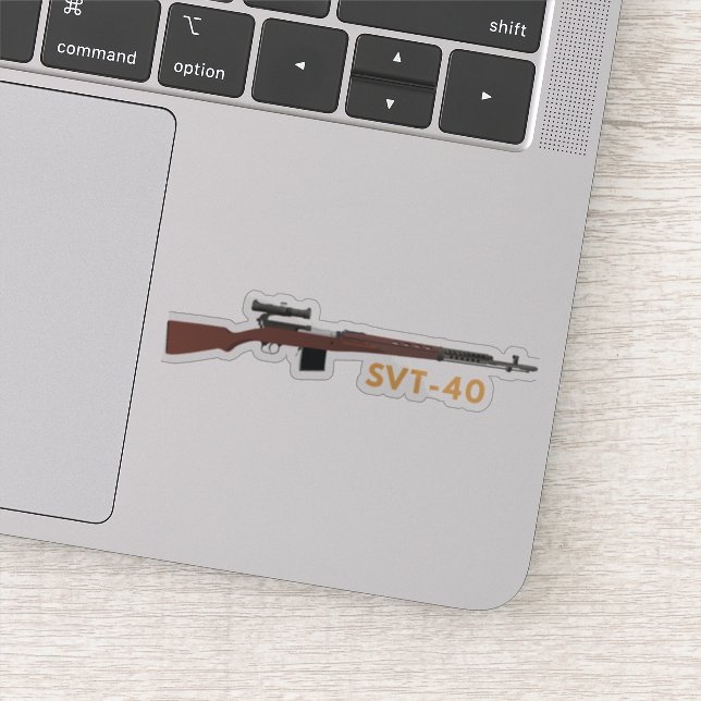 SVT-40 Soviet WW2 Sniper Rifle Sticker (Detail)