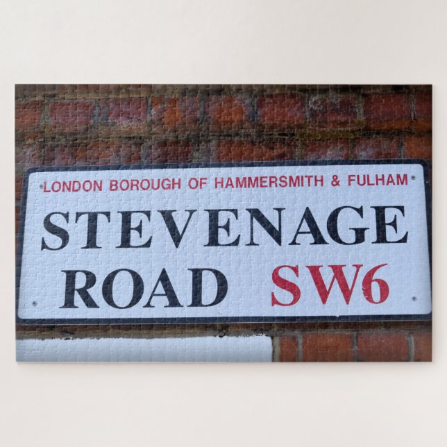 SW6 Stevenage Road - Fulham - London - 8x10 inch Jigsaw Puzzle (Horizontal)