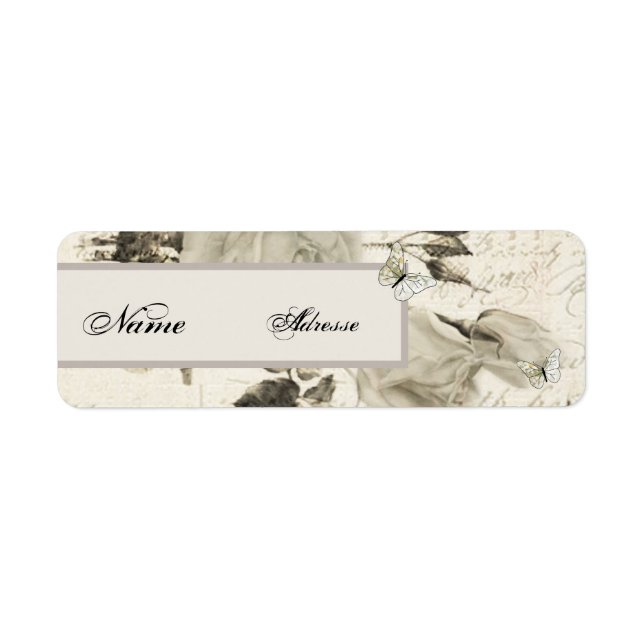 SW roses and butterflies Label (Front)