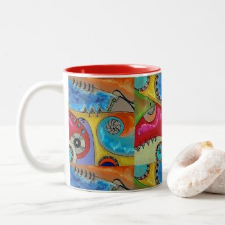 SW Wave Two-Tone Coffee Mug