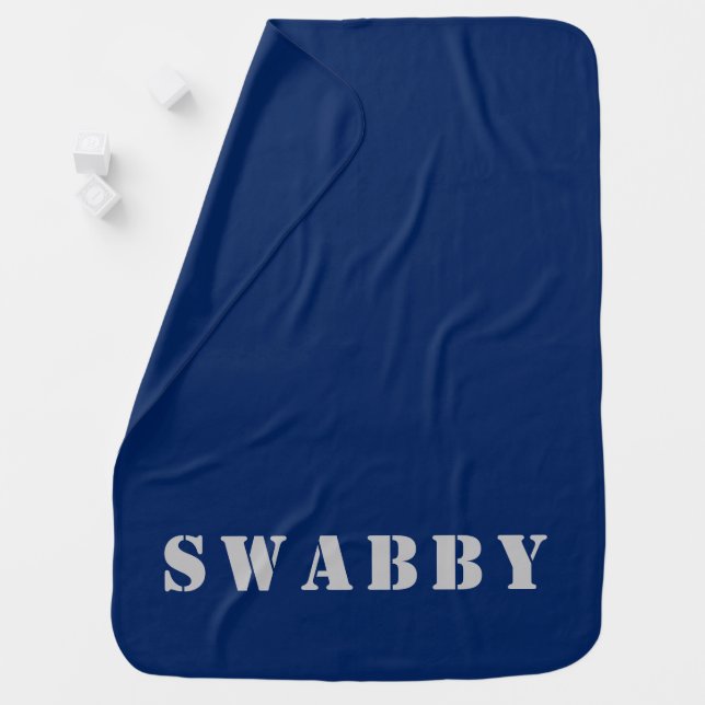 Swabby Military Baby Blanket (In Situ)