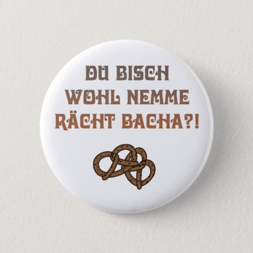 Swabian insult pinback button