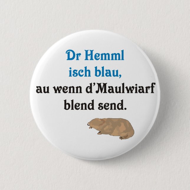 Swabian slogan pinback button (Front)