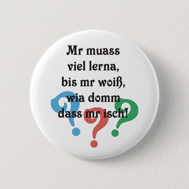Swabian socialism pinback button (Front)