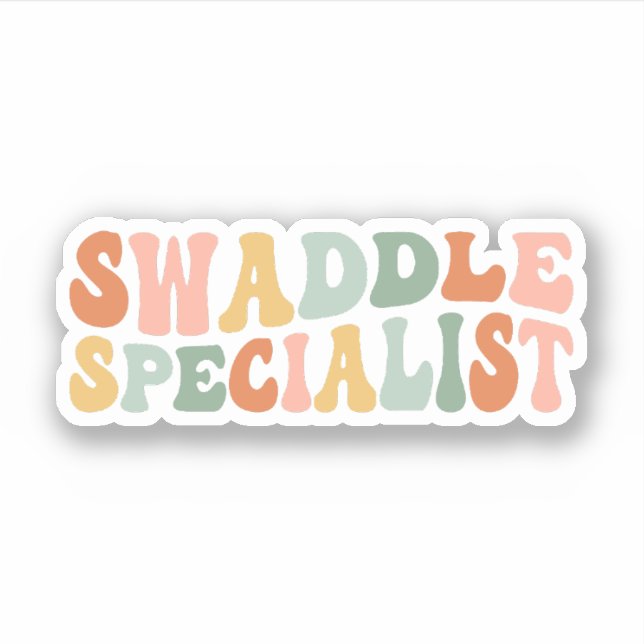 Swaddle Specialist NICU Nurse, Neonatal Icu Nurse Sticker (Front)