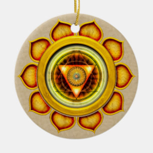 Swadhisthana or Sacral the 2nd Chakra Ceramic Ornament