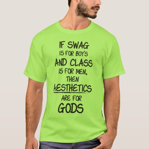 Swag and Class vs Aeshetics T_Shirt