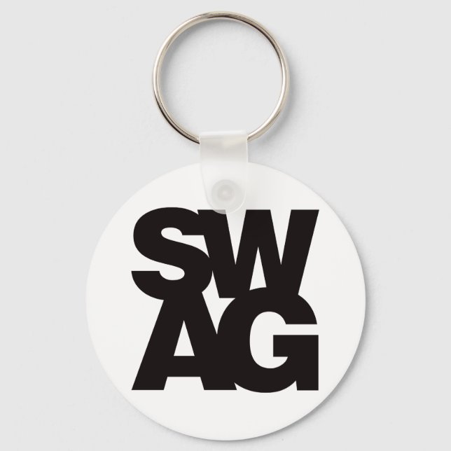 Swag - Black Keychain (Front)