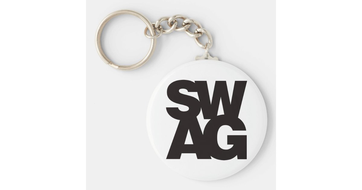 Swag Black Keychain Zazzle