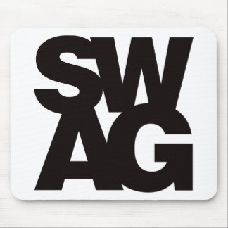 Swag - Black Mouse Pad