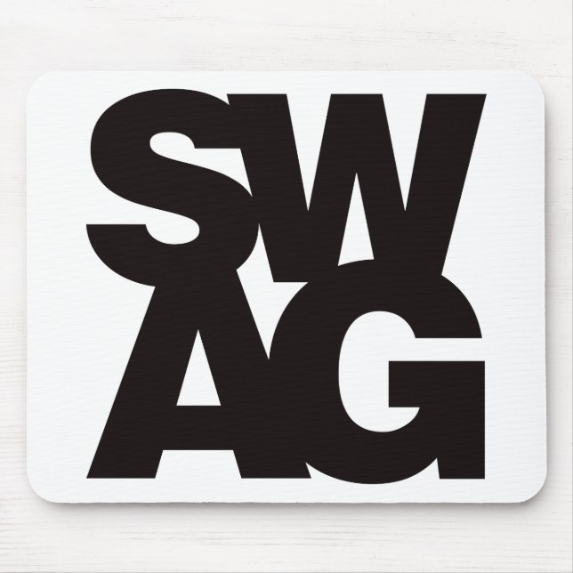 Swag - Black Mouse Pad (Front)