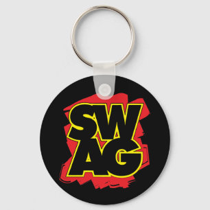 SWAG - Black & Red Keychain