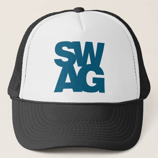 Swag - Blue Trucker Hat (Front)