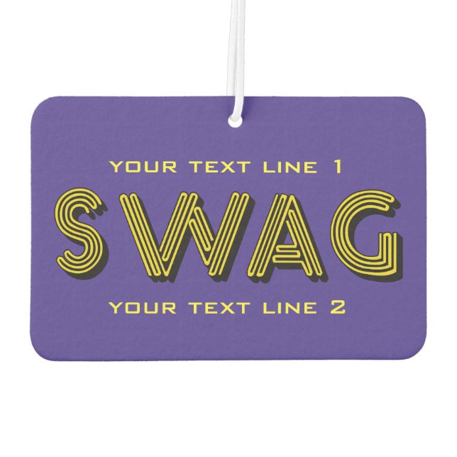 SWAG custom air freshner Freshener (Back)