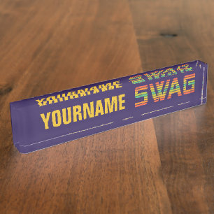SWAG custom name plate