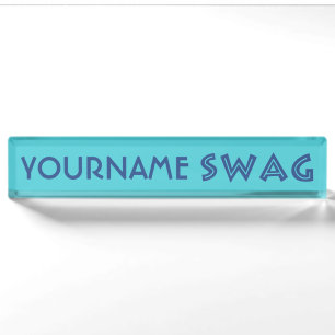 SWAG custom name plate