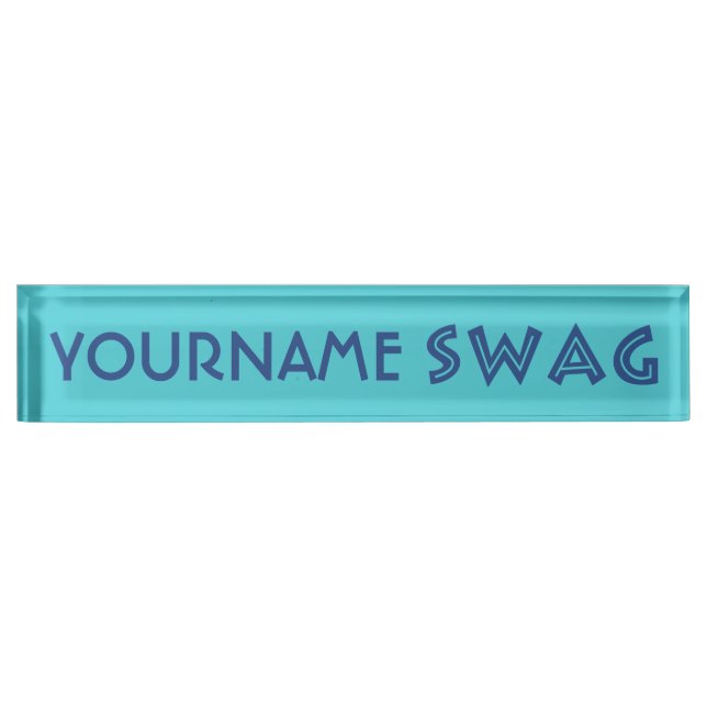 SWAG custom name plate (Front)