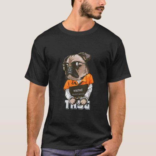 swag  dog  thug lifestyle big boy dog with glasse T_Shirt