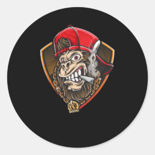 Swag Gorilla Classic Round Sticker