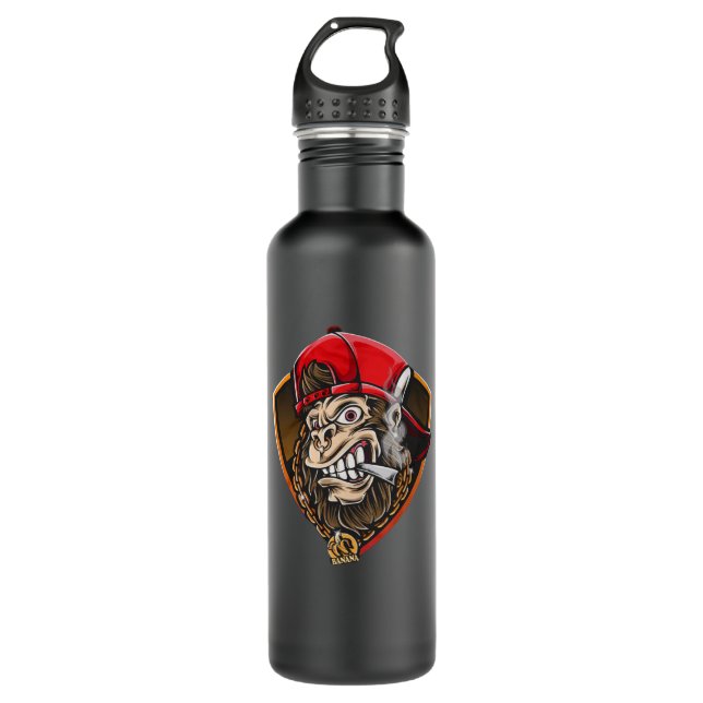 Swag Gorilla Stainless Steel Water Bottle (Front)