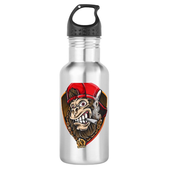 Swag Gorilla Stainless Steel Water Bottle (Front)