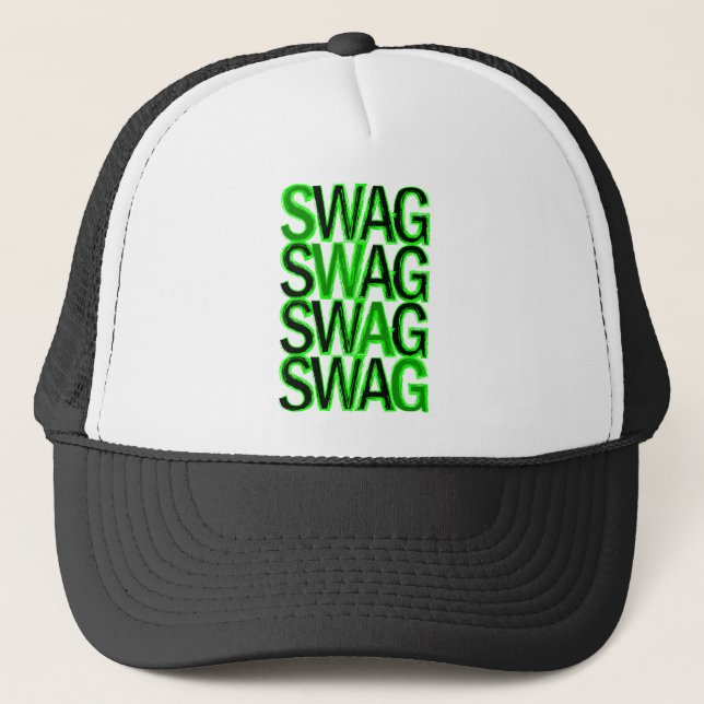 Swag - Green Trucker Hat (Front)