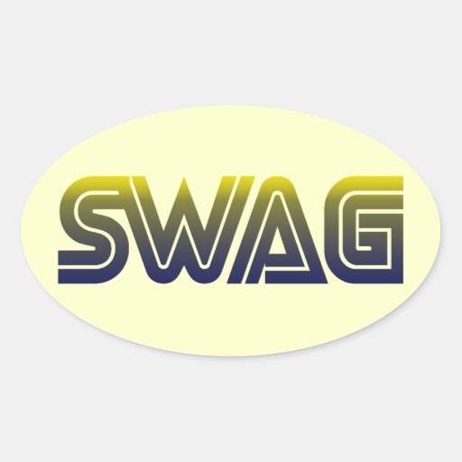 Swag Oval Sticker | Zazzle