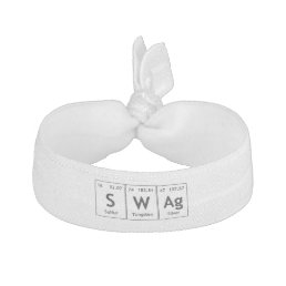 SWAg Periodic Table Element Word Chemistry Symbol Hair Tie