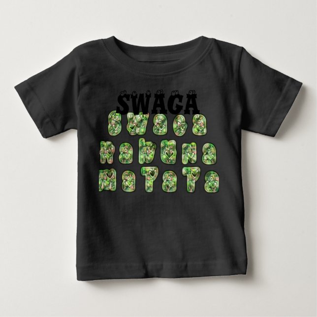 Swaga  Hakuna Matata Baby American Apparel tshirt (Front)