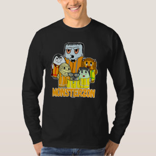 Swagazon Monsters Mummy Frankenstein Dracula Monst T-Shirt