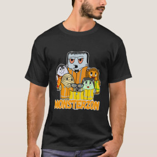 Swagazon Monsters Mummy Frankenstein Dracula Monst T-Shirt