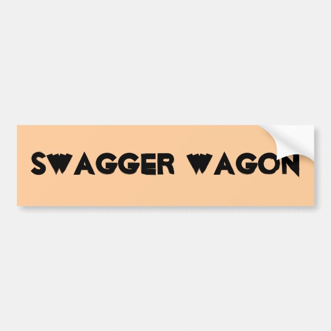 SWAGGER WAGON BUMPER STICKER (Front)