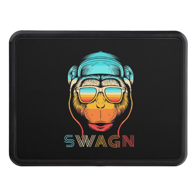 Swagn Retro Monkey Hitch Cover (Front)