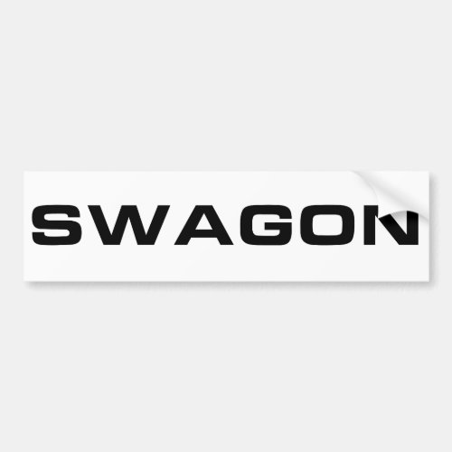 Swagon Bumper Sticker