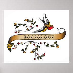 Swallow and Scroll with Sociology Poster