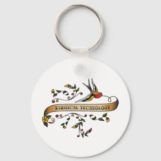 Swallow and Scroll with Surgical Technology Keychain