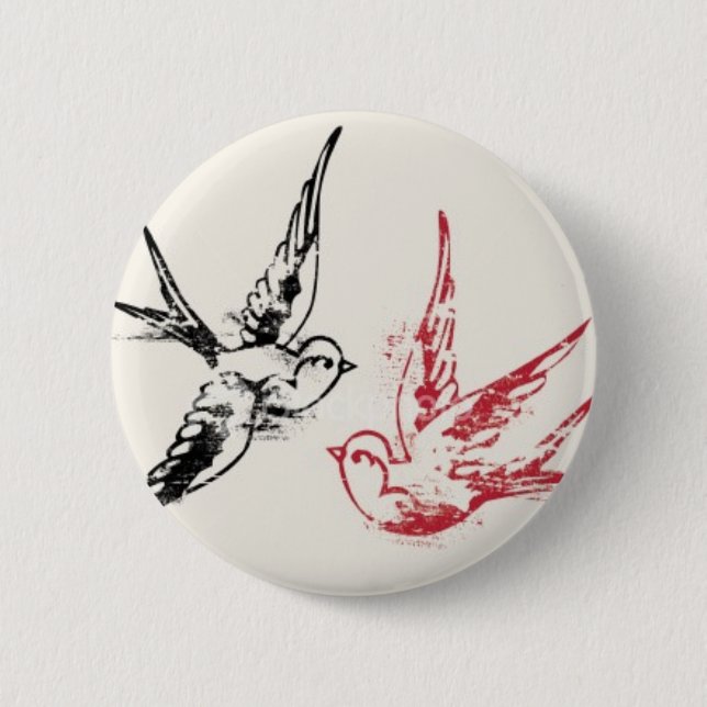 Swallow Badge Button (Front)