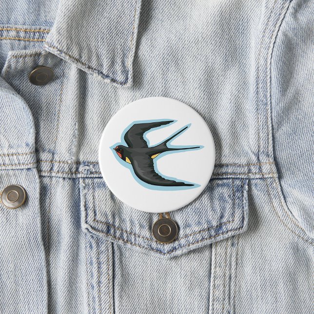 Swallow Bird Flying Button (Creator Uploaded)