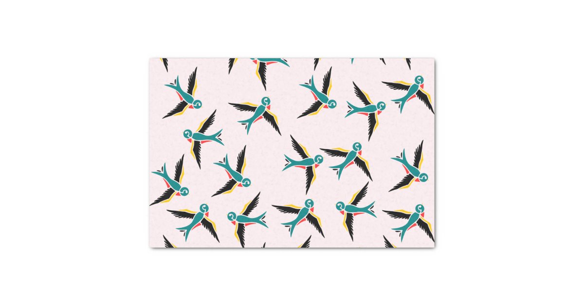 Swallow Birds Tissue Paper Zazzle