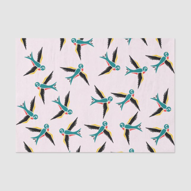 Swallow Birds Tissue Paper (Front)