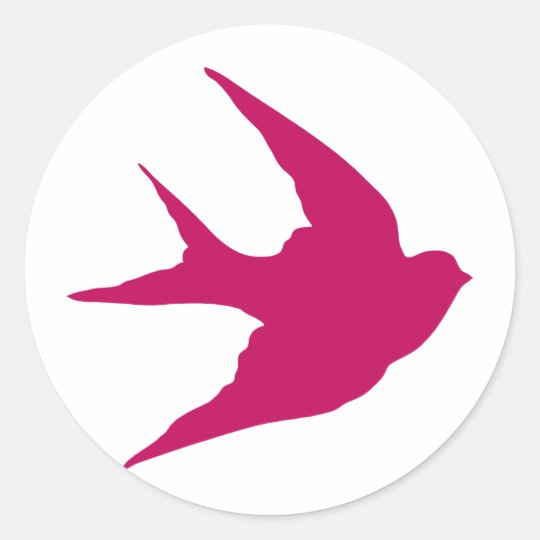 Swallow Classic Round Sticker
