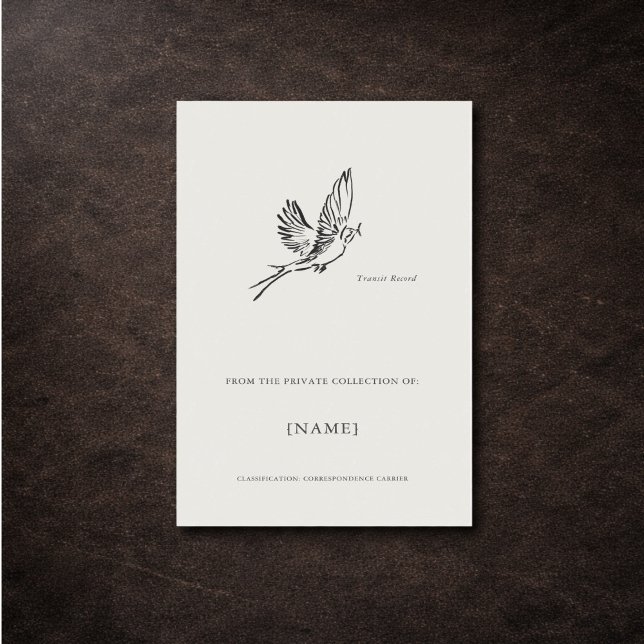 Swallow- Custom Vintage Ex Libris Bookplate (Creator Uploaded)