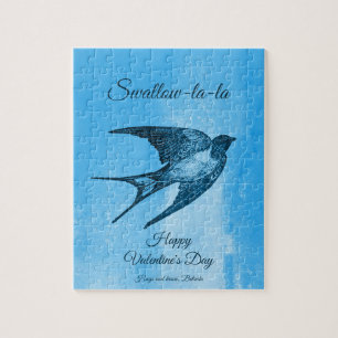Swallow la-la naughty Valentine's Day Jigsaw Puzzle