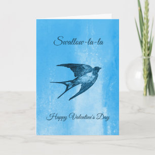 Swallow la naughty Valentine's Day Holiday Card