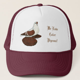 Swallow: Silesian Red White Bar, We Love Color... Trucker Hat