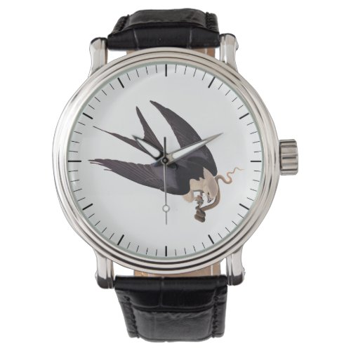 Swallow Tailed Hawk with Snake Vintage Audubon Watch