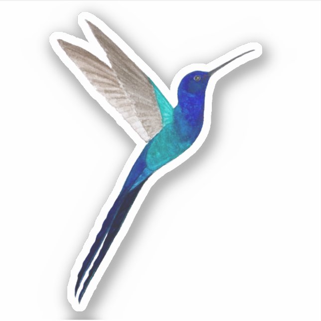 Swallow-tailed Hummingbird  Sticker (Front)